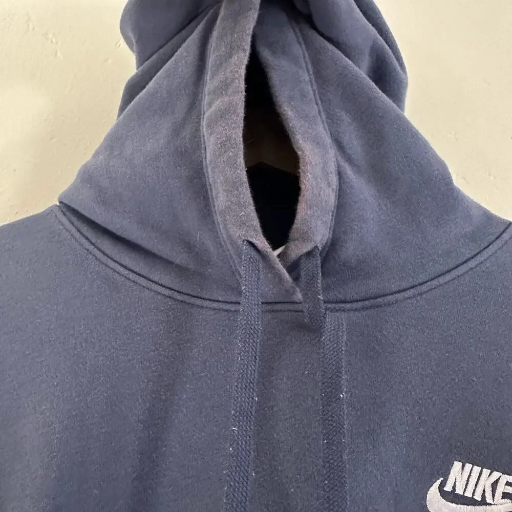 Nike‎ Blue Hoodie Pullover Sweater Swoosh Logo Men's Size XL Basic
